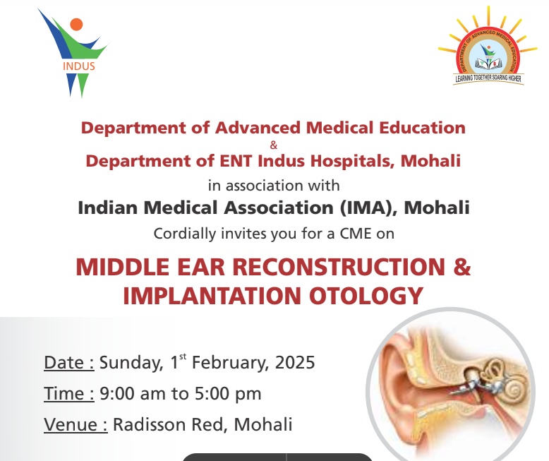 Continuing Medical Education (CME) program on Middle Ear Reconstruction & Implantation Otology